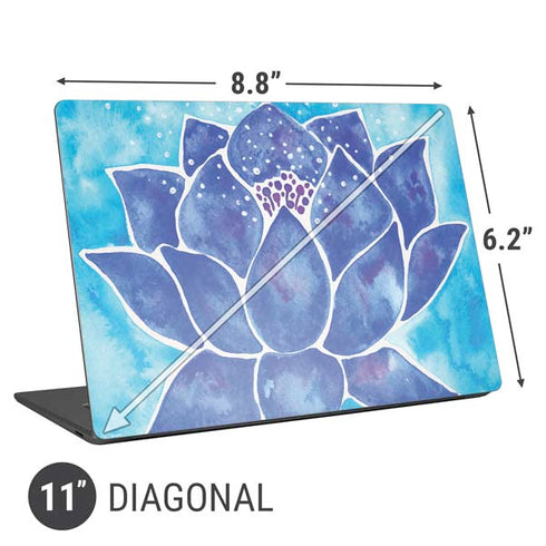 Cat Coq Blue Lotus Universal Laptop 11in (8.8 x 6.2in) Skin